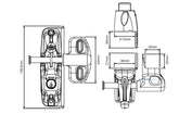 White Lokk Latch and deluxe KEYED TO DIFFER
